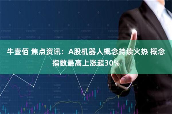 牛壹佰 焦点资讯：A股机器人概念持续火热 概念指数最高上涨超30%