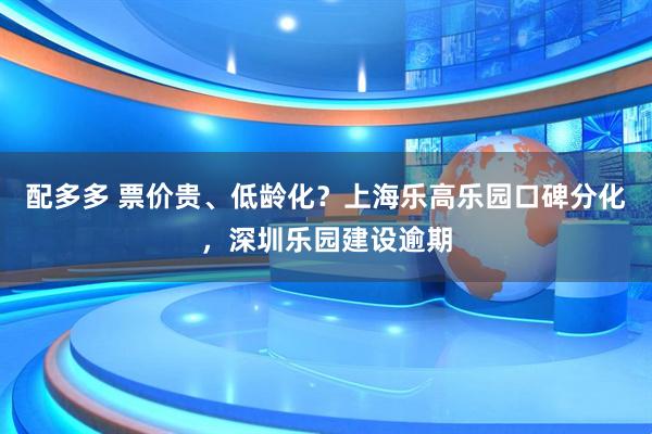 配多多 票价贵、低龄化？上海乐高乐园口碑分化，深圳乐园建设逾期