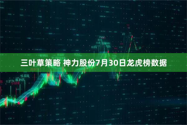 三叶草策略 神力股份7月30日龙虎榜数据